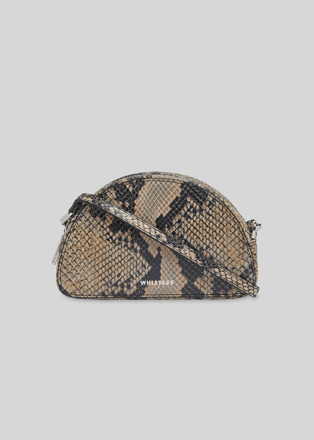 Jasmin Snake Half Moon Bag Snake Print