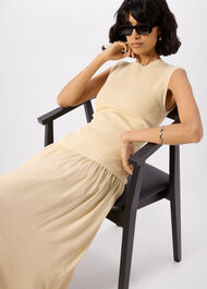 Knitted 2in1 Bubble Hem Dress