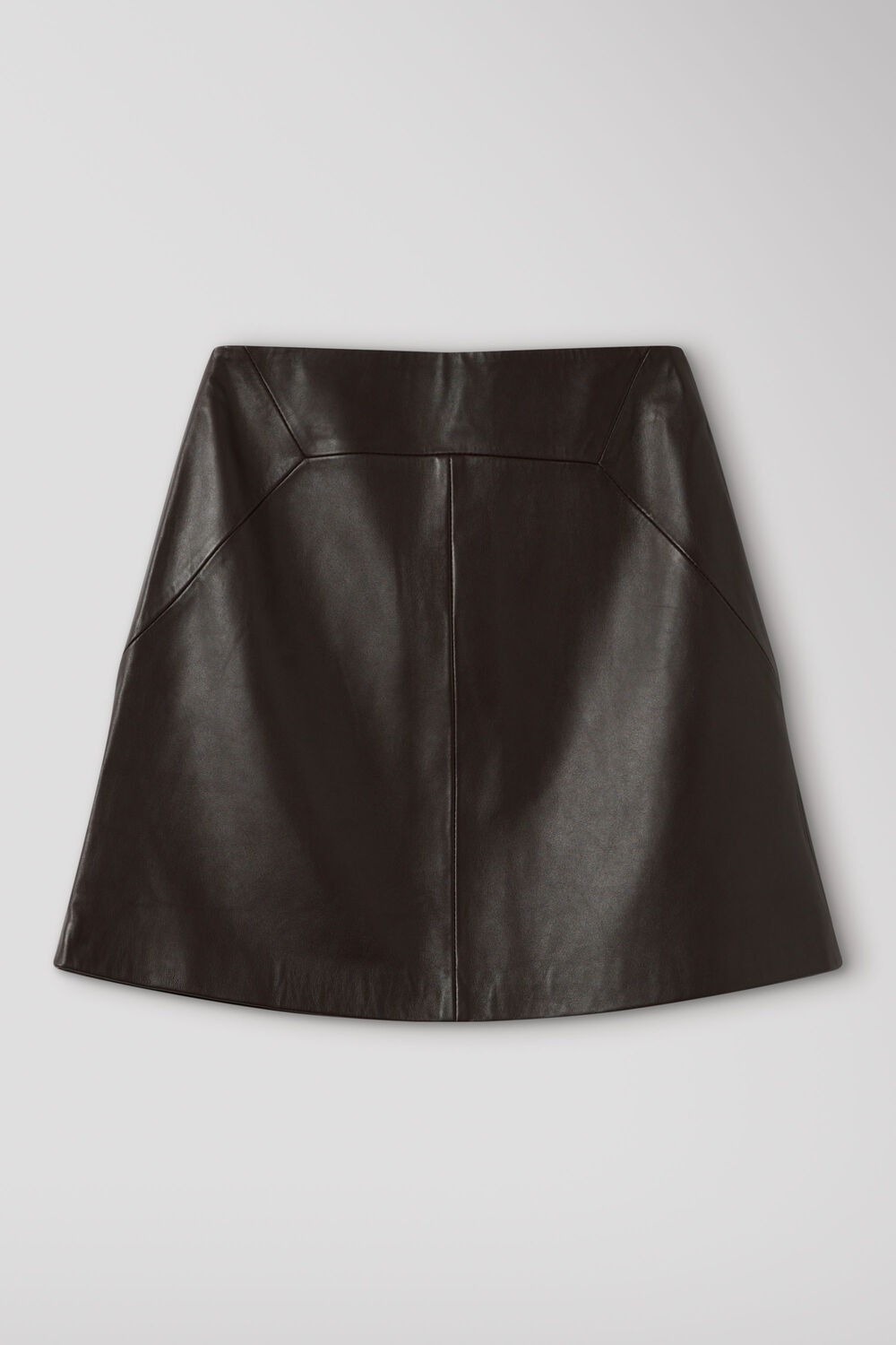 Leather A line Skirt