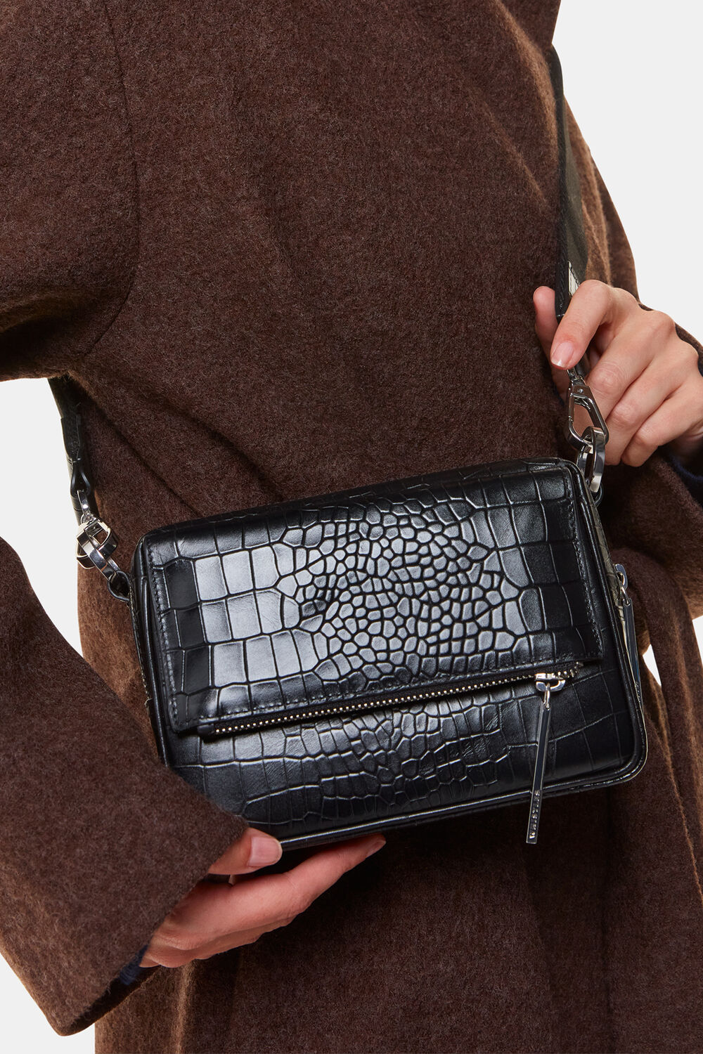 Bibi Croc Crossbody Bag