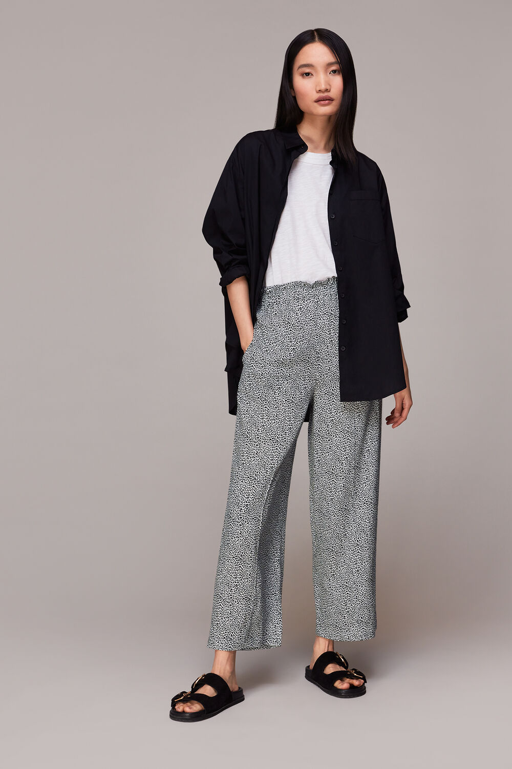 Gradient Leopard Print Trouser