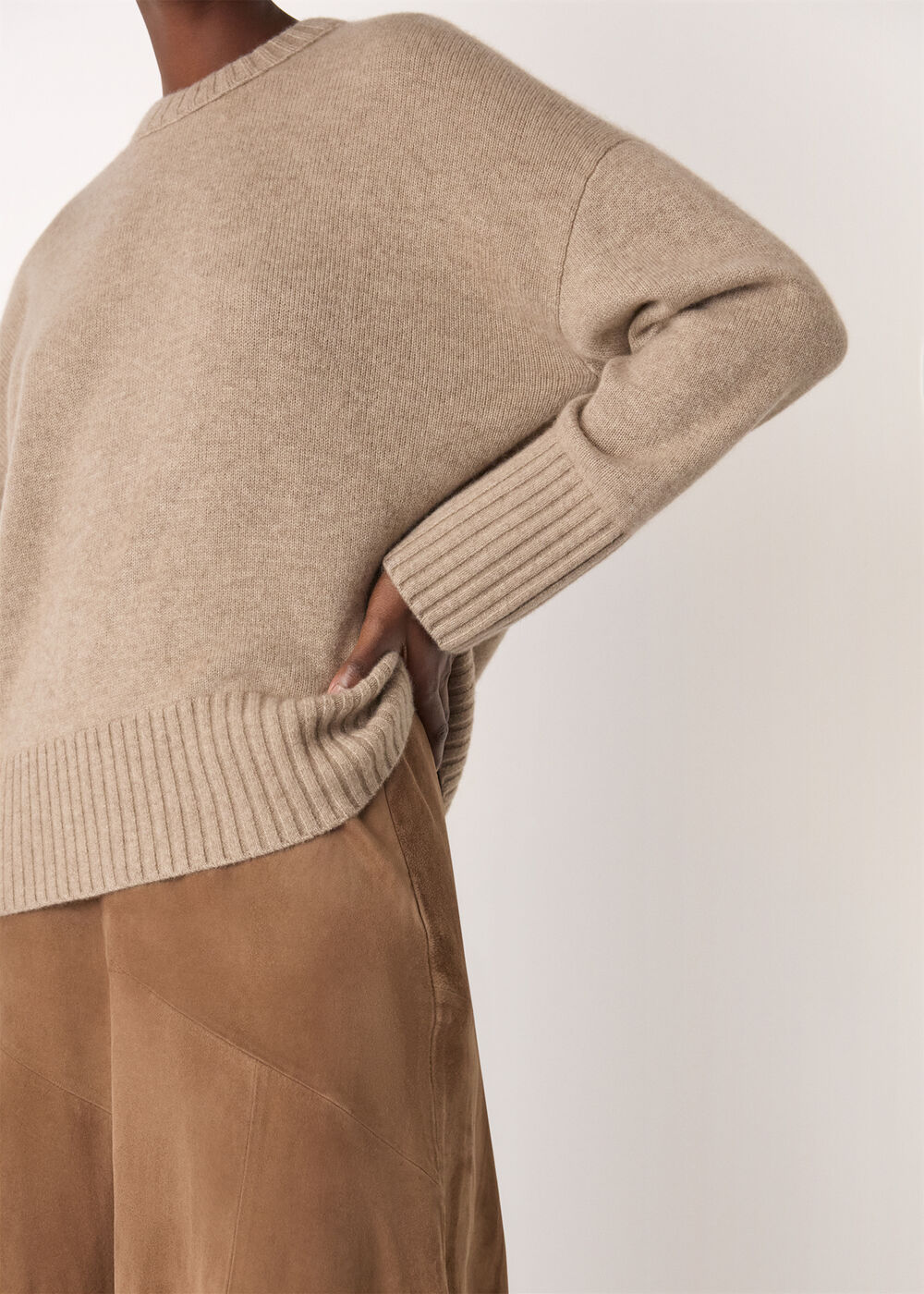 Heavy Cashmere Crew Neck Knit
