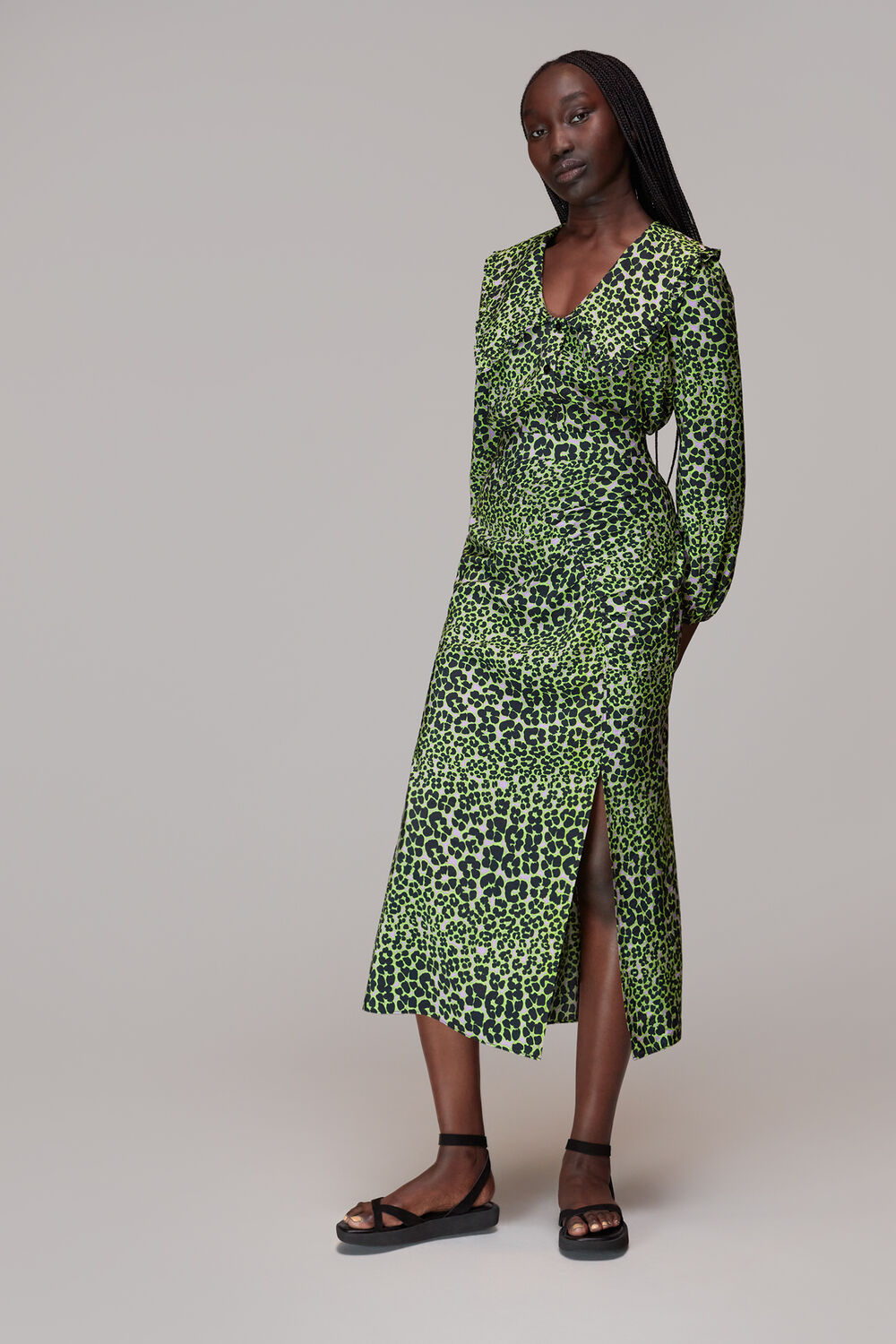 Multicolour Fluro Animal Ruched Skirt