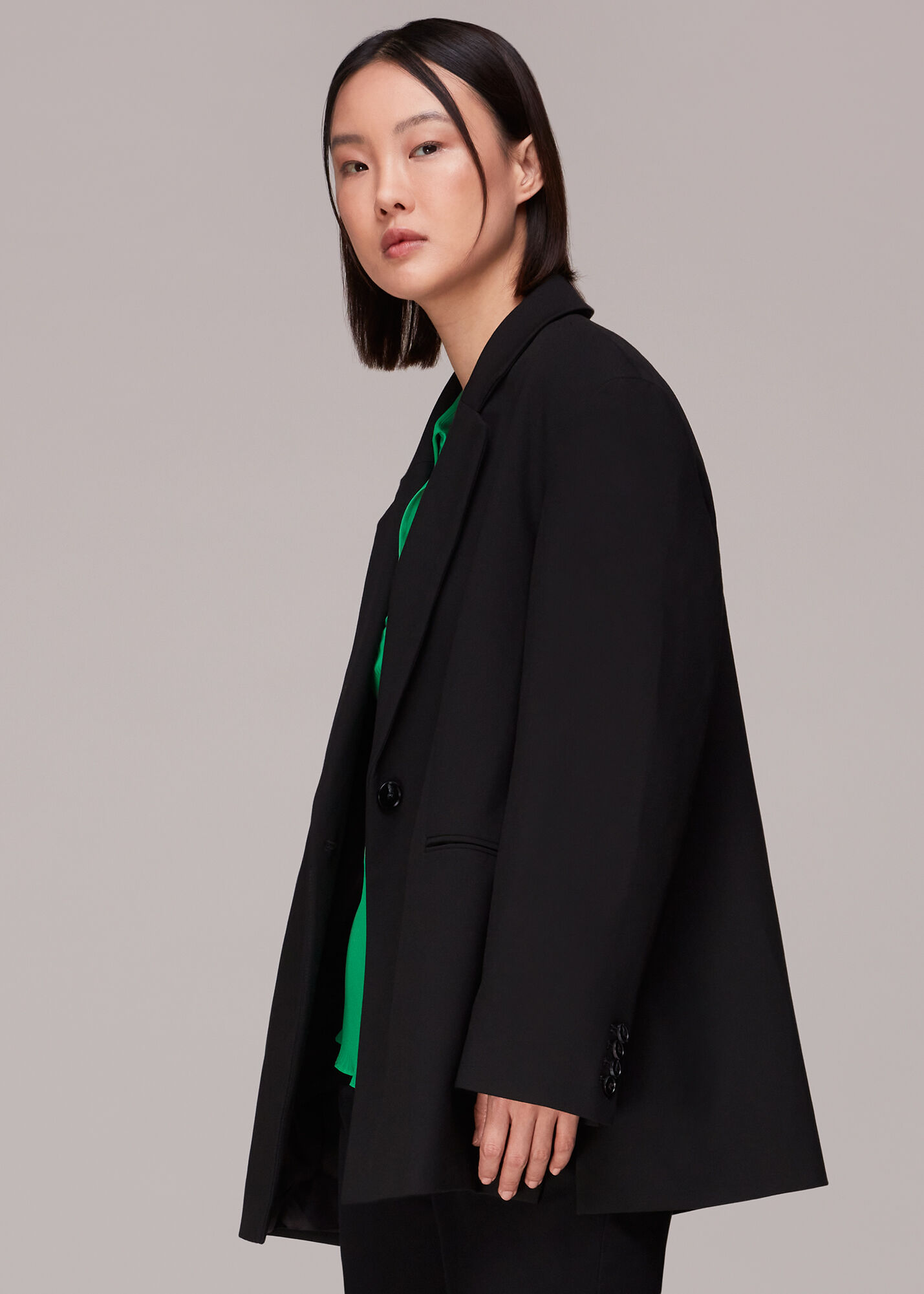 Oversized black 2025 blazer women