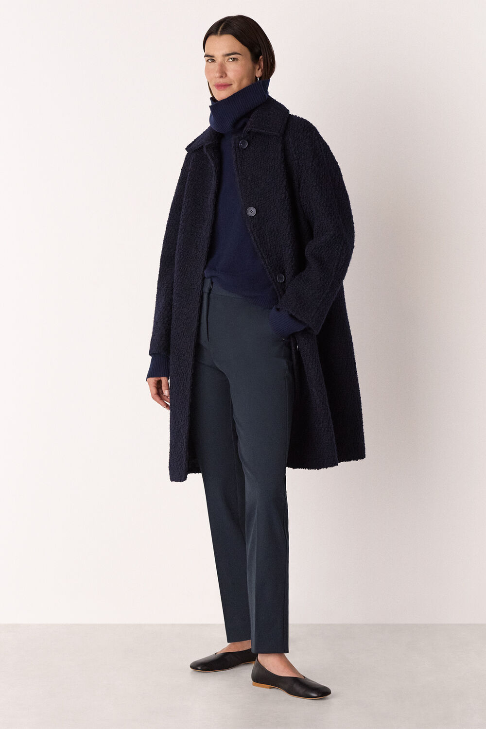 Navy Lily Cigarette Trouser