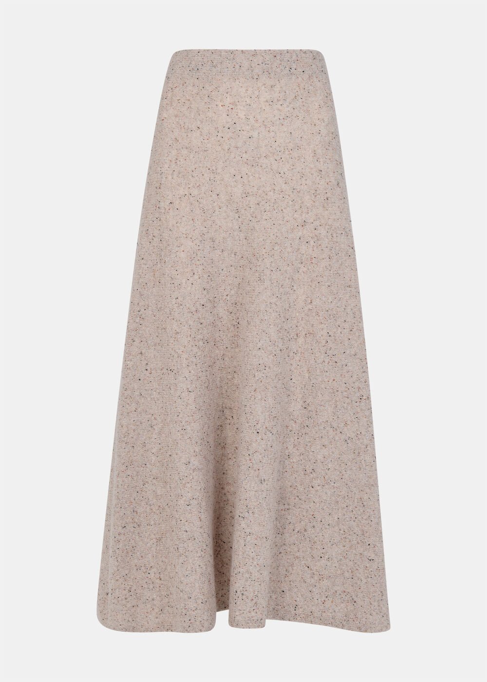 Wool Textured Midi Skirt