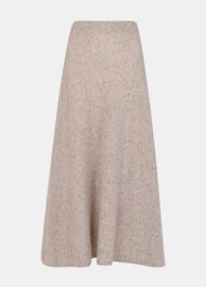 Wool Textured Midi Skirt