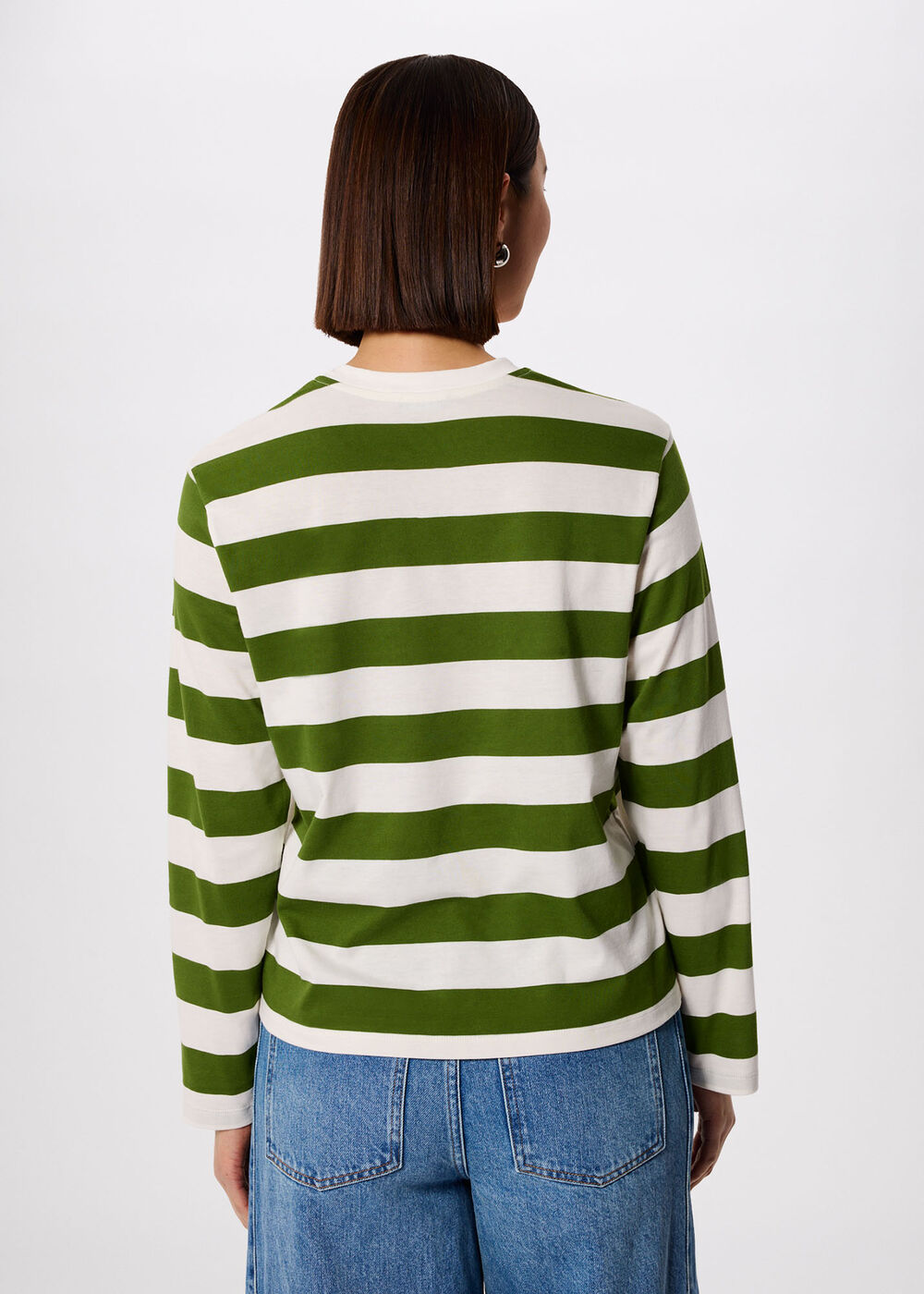 Relaxed Stripe Long Sleeve Tee