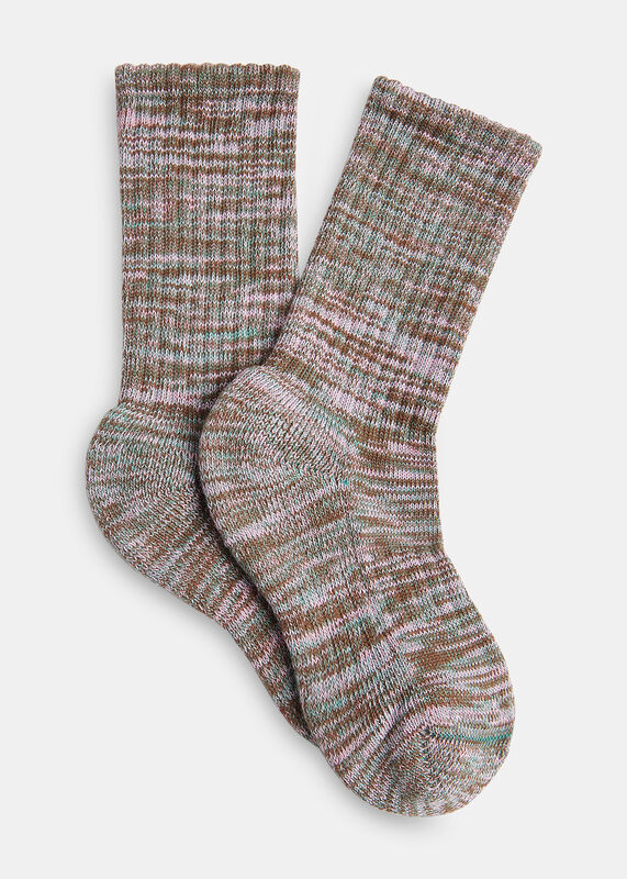 Brown Chunky Marl Socks