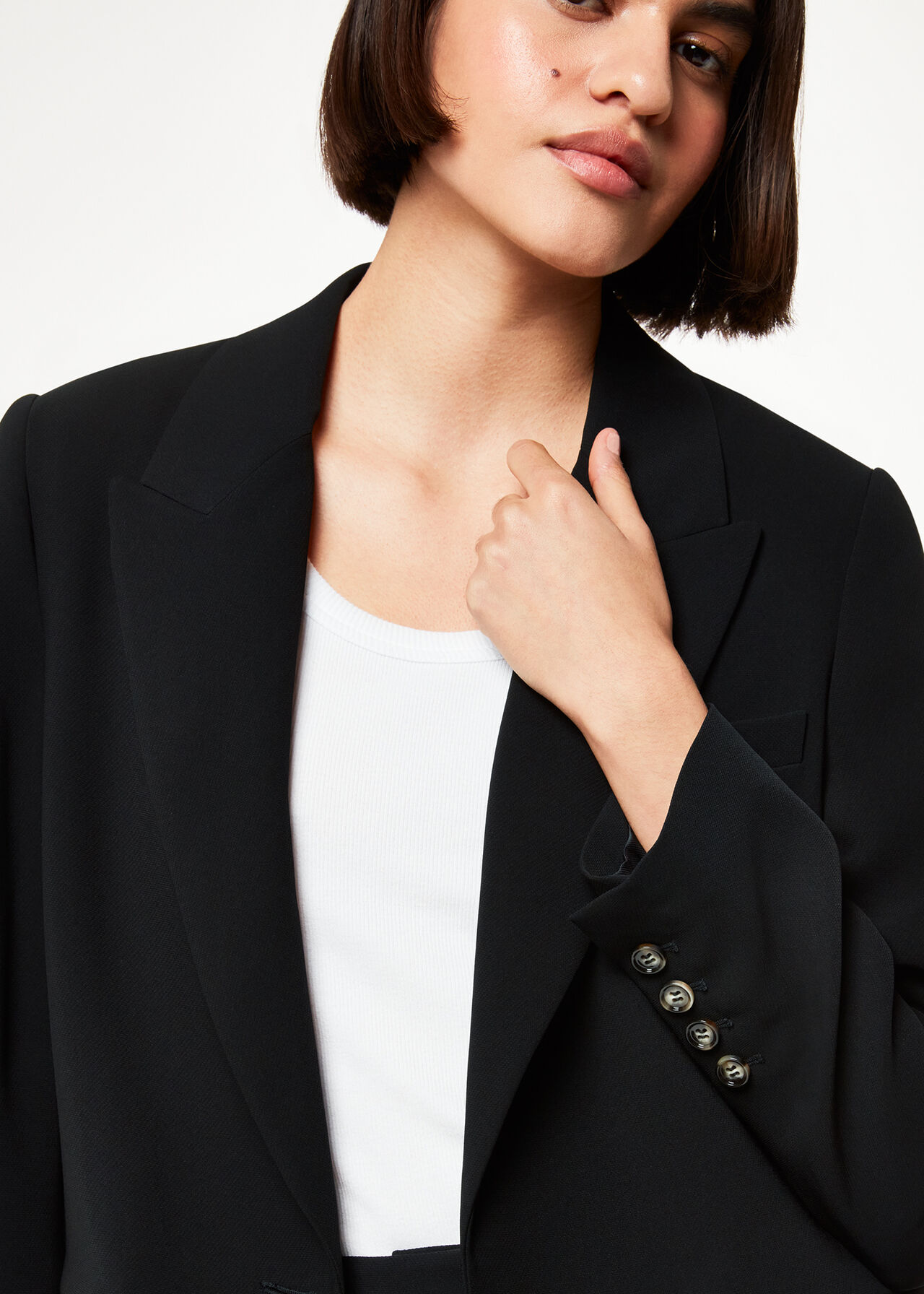Crepe Boyfriend Blazer