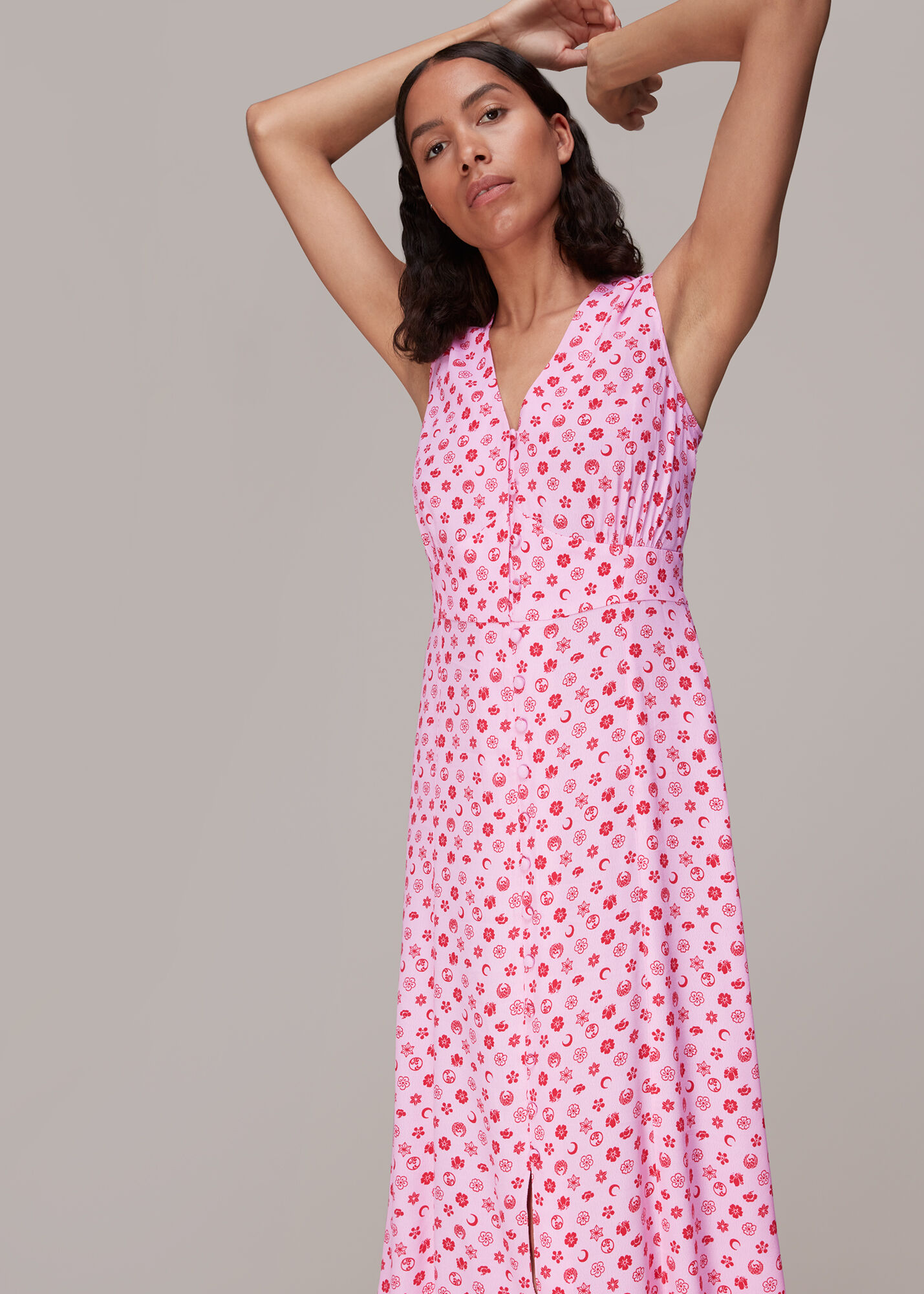 PLUS Moonlit Floral Mini Dress