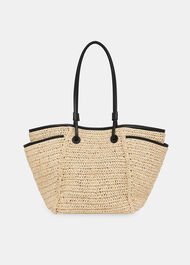 Zoelle Straw Tote Bag