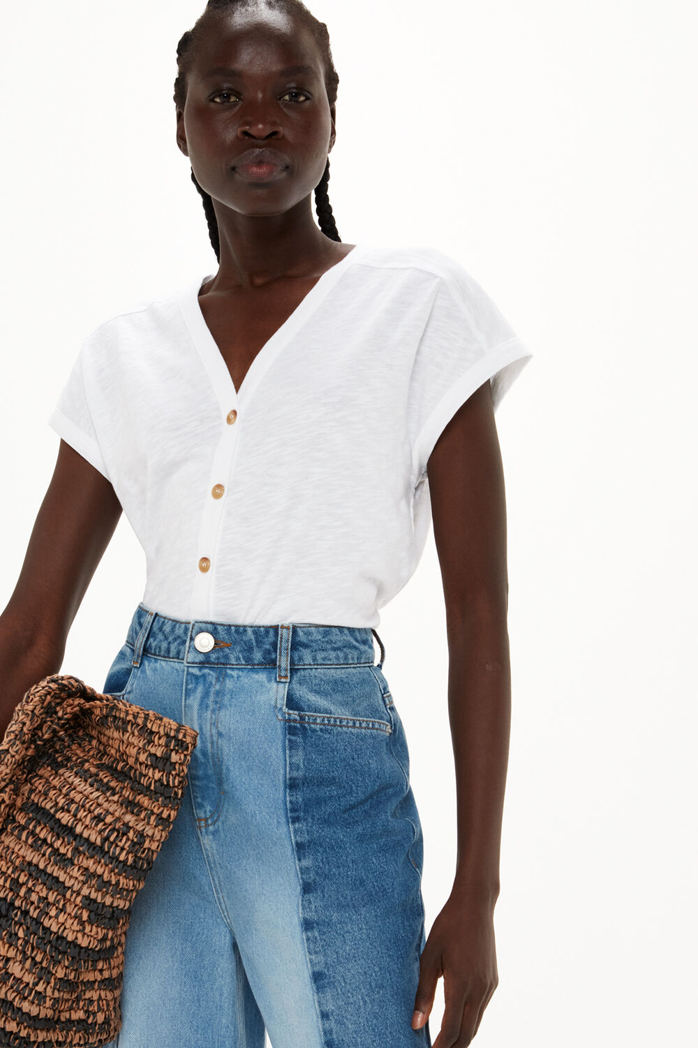 Aubrie Button Through Top