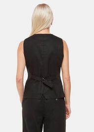 Petite Lindsey Linen Blend Waistcoat