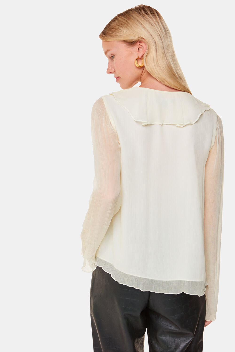 Ruffle Collar Detail Blouse