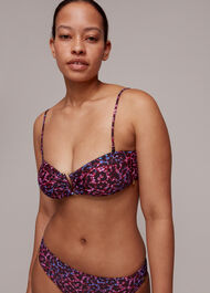 Animal Printed Bikini Top