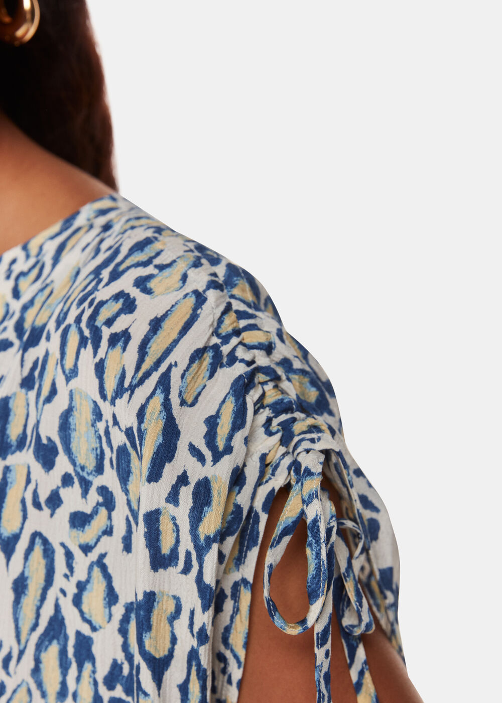 Petite Flaming Leopard Print Dress