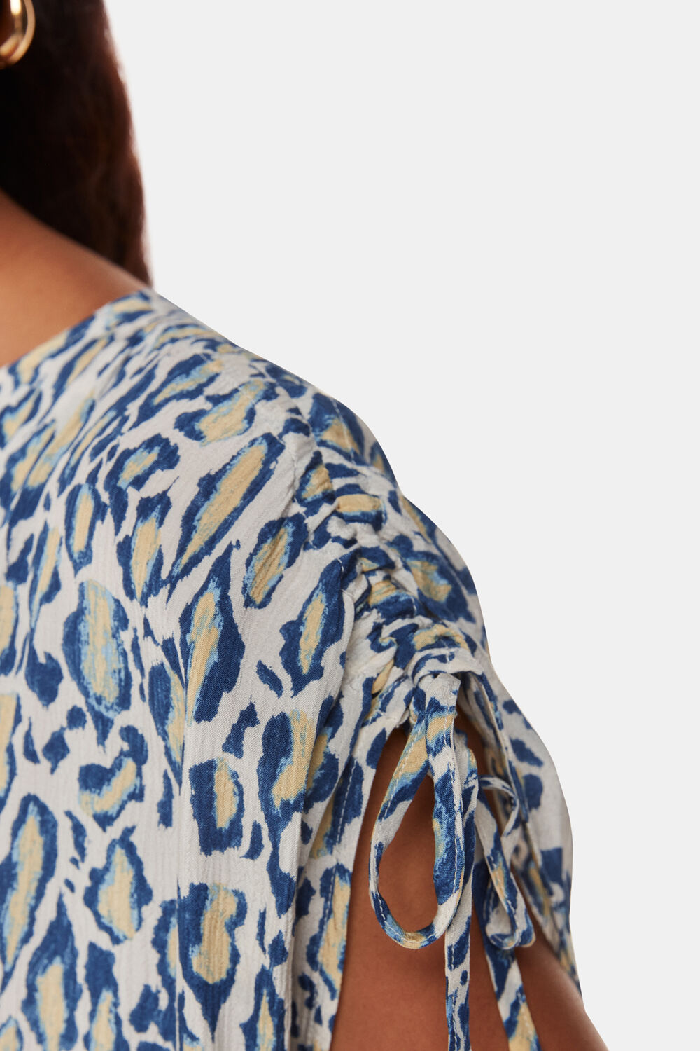 Petite Flaming Leopard Print Dress