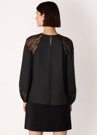 Lace Detail Satin Blouse