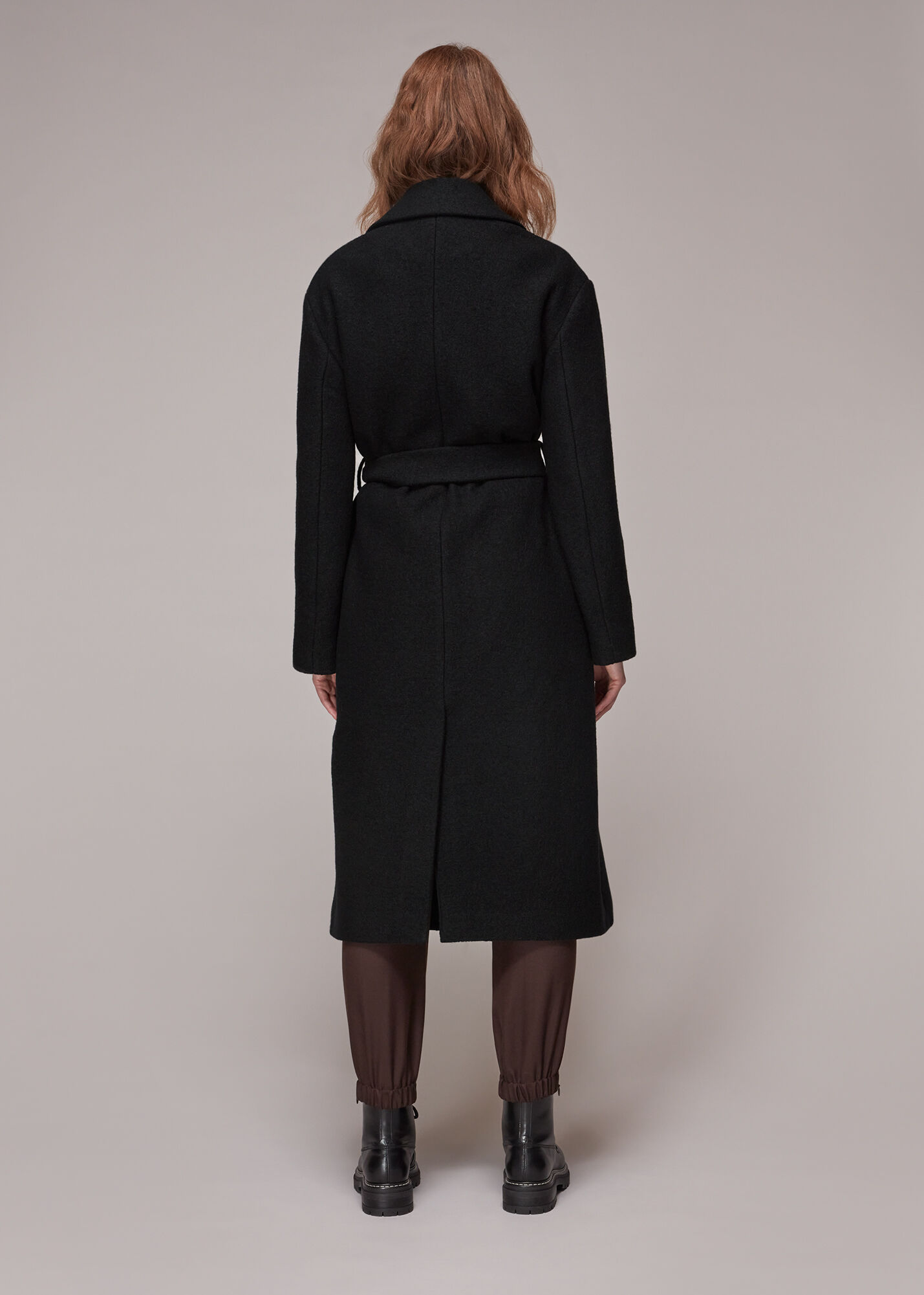 Black Tie Waist Wool Coat | WHISTLES | Whistles US | Black Tie Waist Wool Coat | WHISTLES | Whistles US |