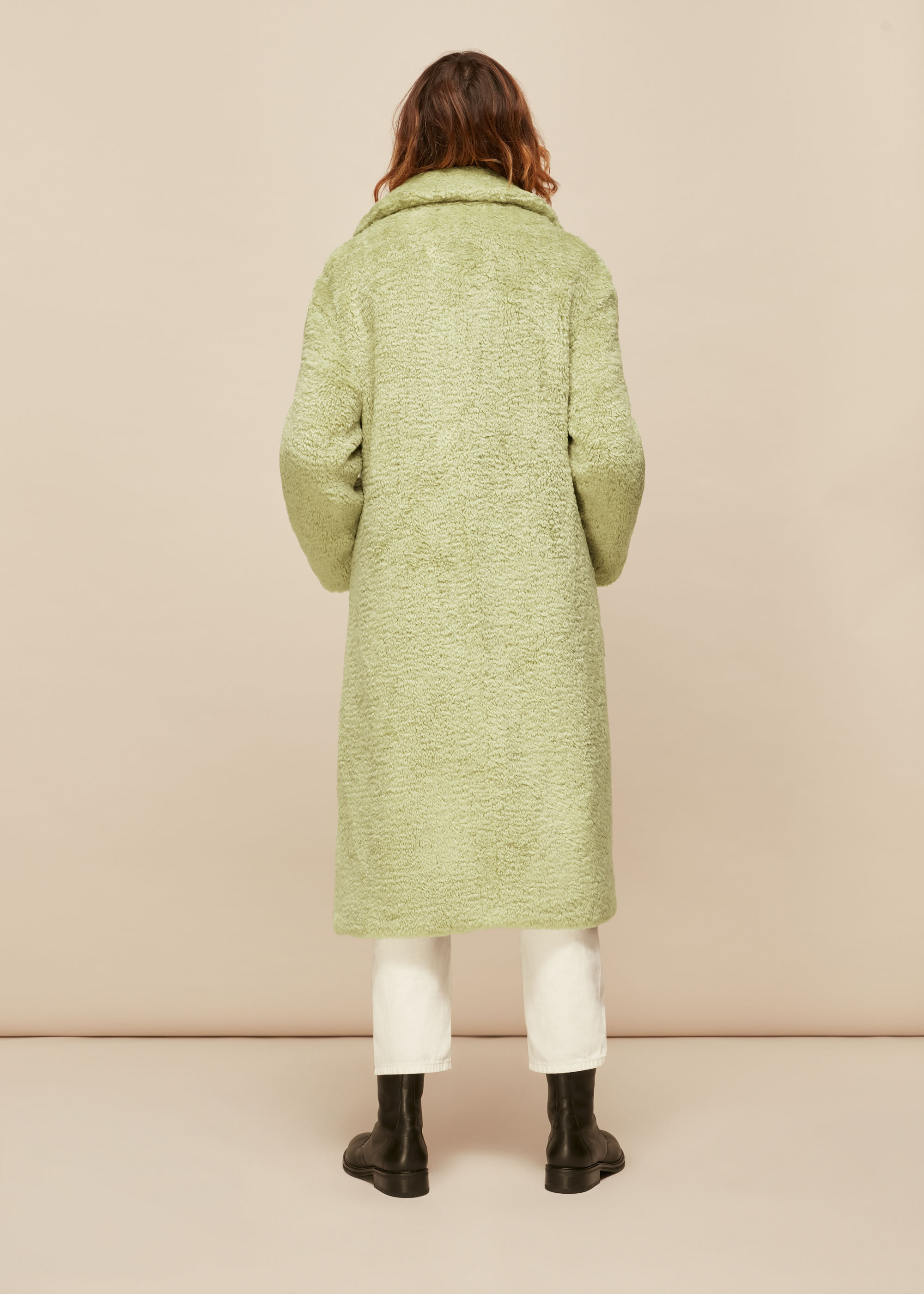 Pale green sale coat