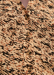 Bark Print Tie Waist Jumpsuit
