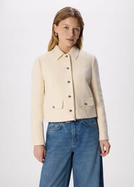 Cropped Boucle Jacket