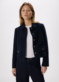 Cropped Boucle Jacket