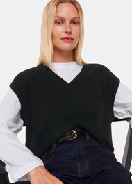 Cashmere V Neck Tank