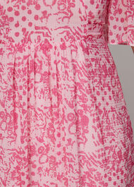 Abstract Batik Midi Dress