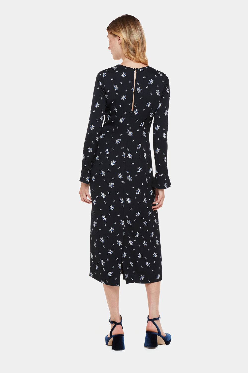 Romantic Satin Midi Dress