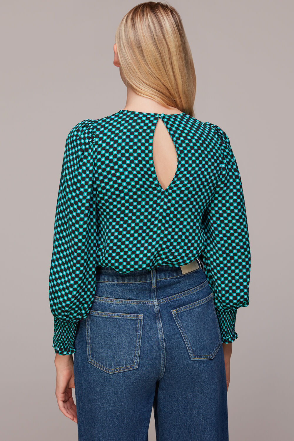 Star Check Tessa Top