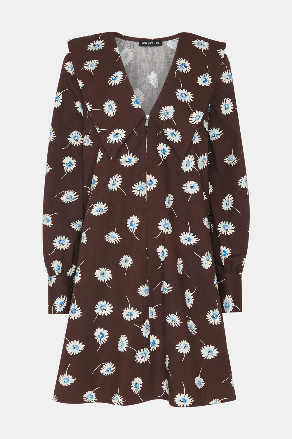 Watercolour Daisy Poplin Dress