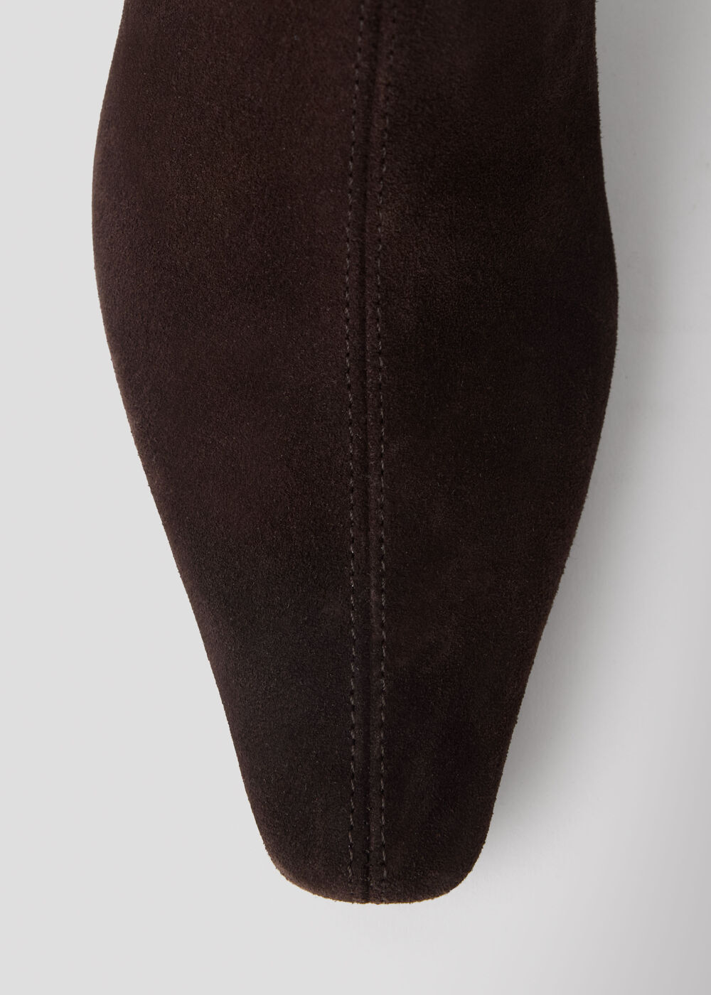 Kitten Heel Suede Ankle Boot