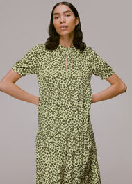 Buttercup Floral Trapeze Dress