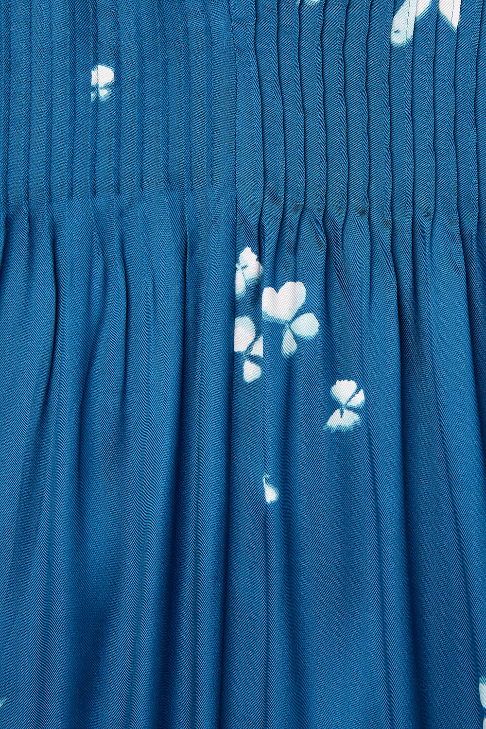Blue Sun Bleached Floral Dress