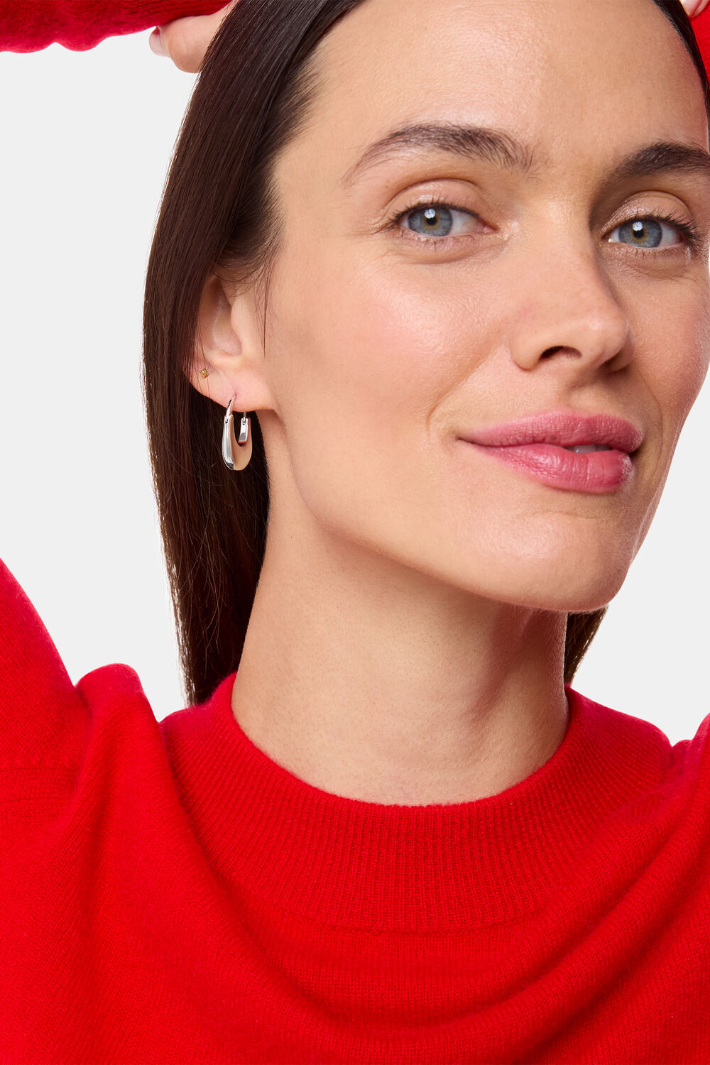 Oval Hoop Earring