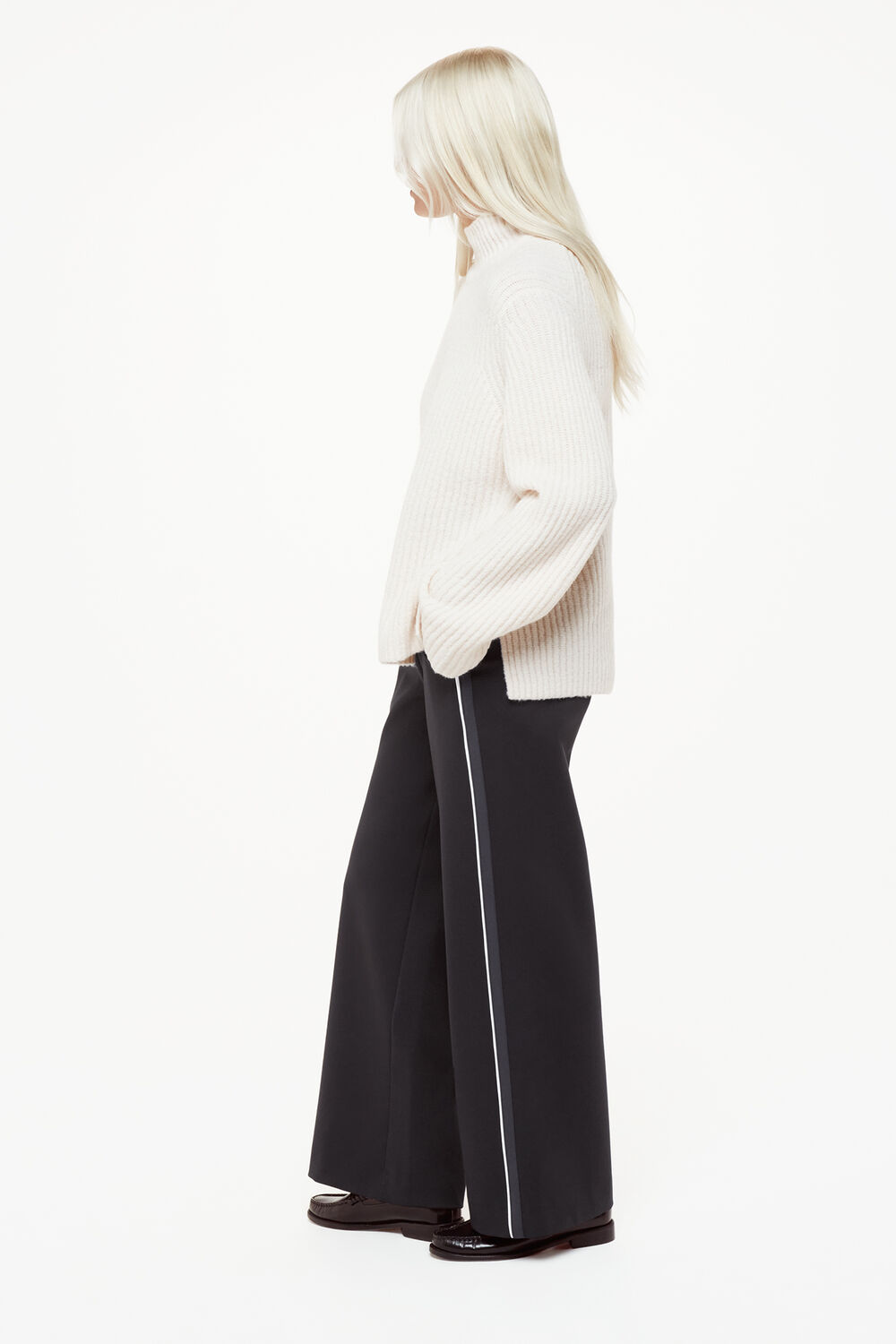 Petite Edie Side Stripe Ponte Trouser