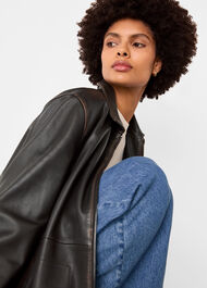 Kate Burnished Leather Jacket