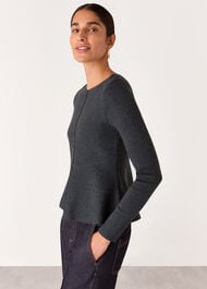 Peplum Detail Knit