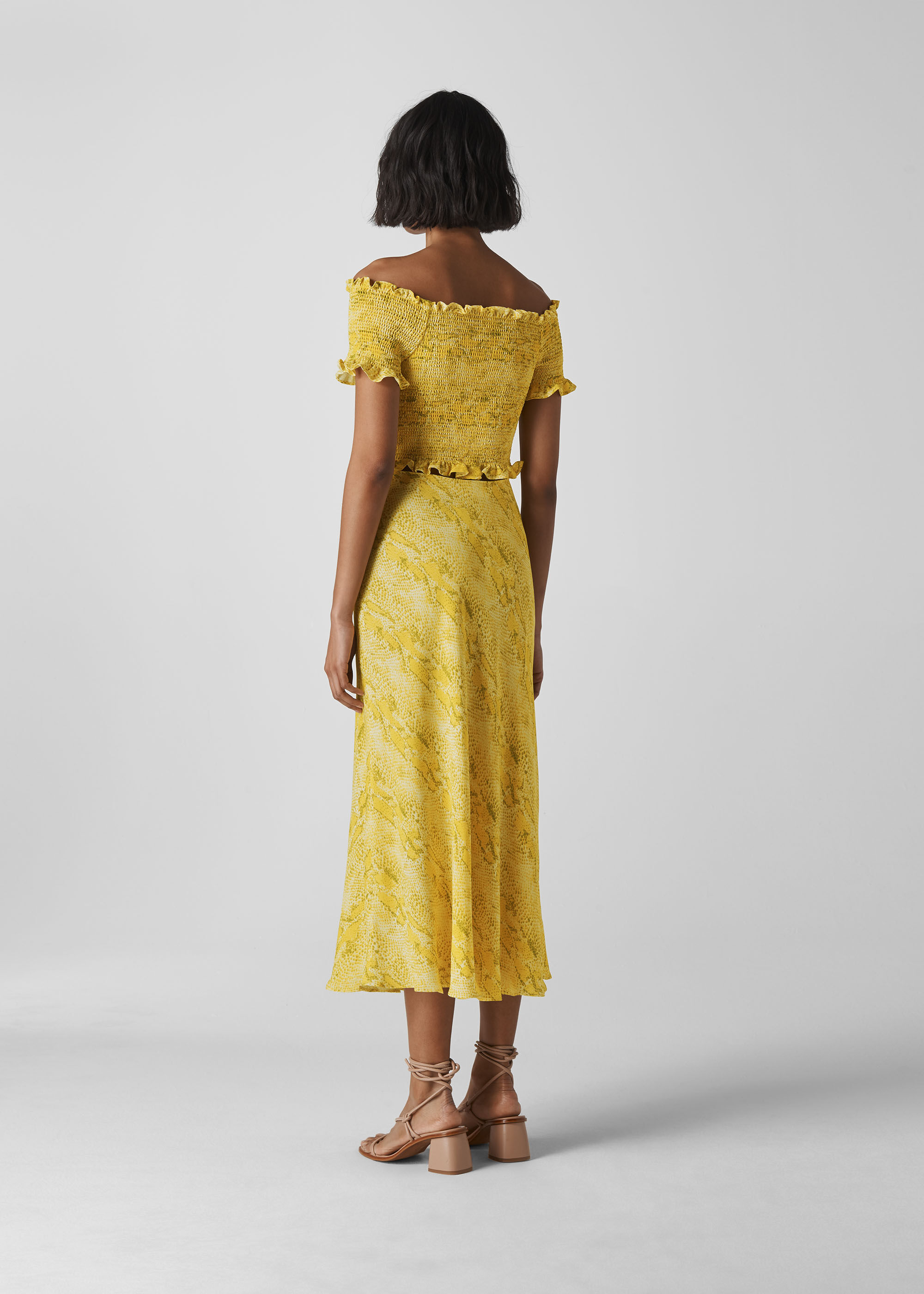 Whistles python print midi dress sale