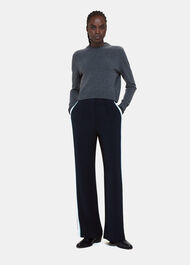 Crepe Side Stripe Trouser