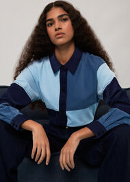 Annie Patchwork Cord Top