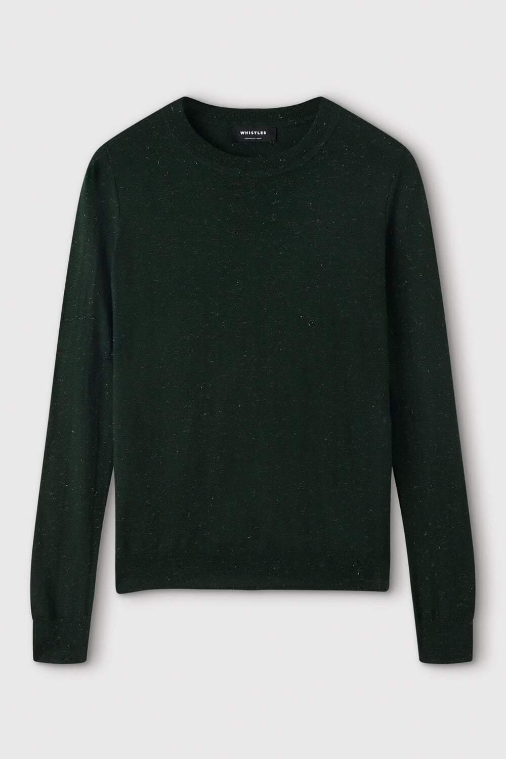 Dark Green Annie Sparkle Crew Neck