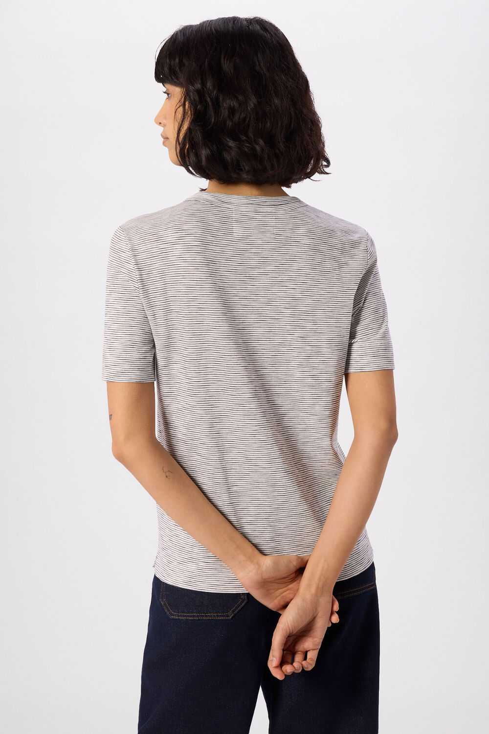 Rosa Double Trim Stripe TShirt