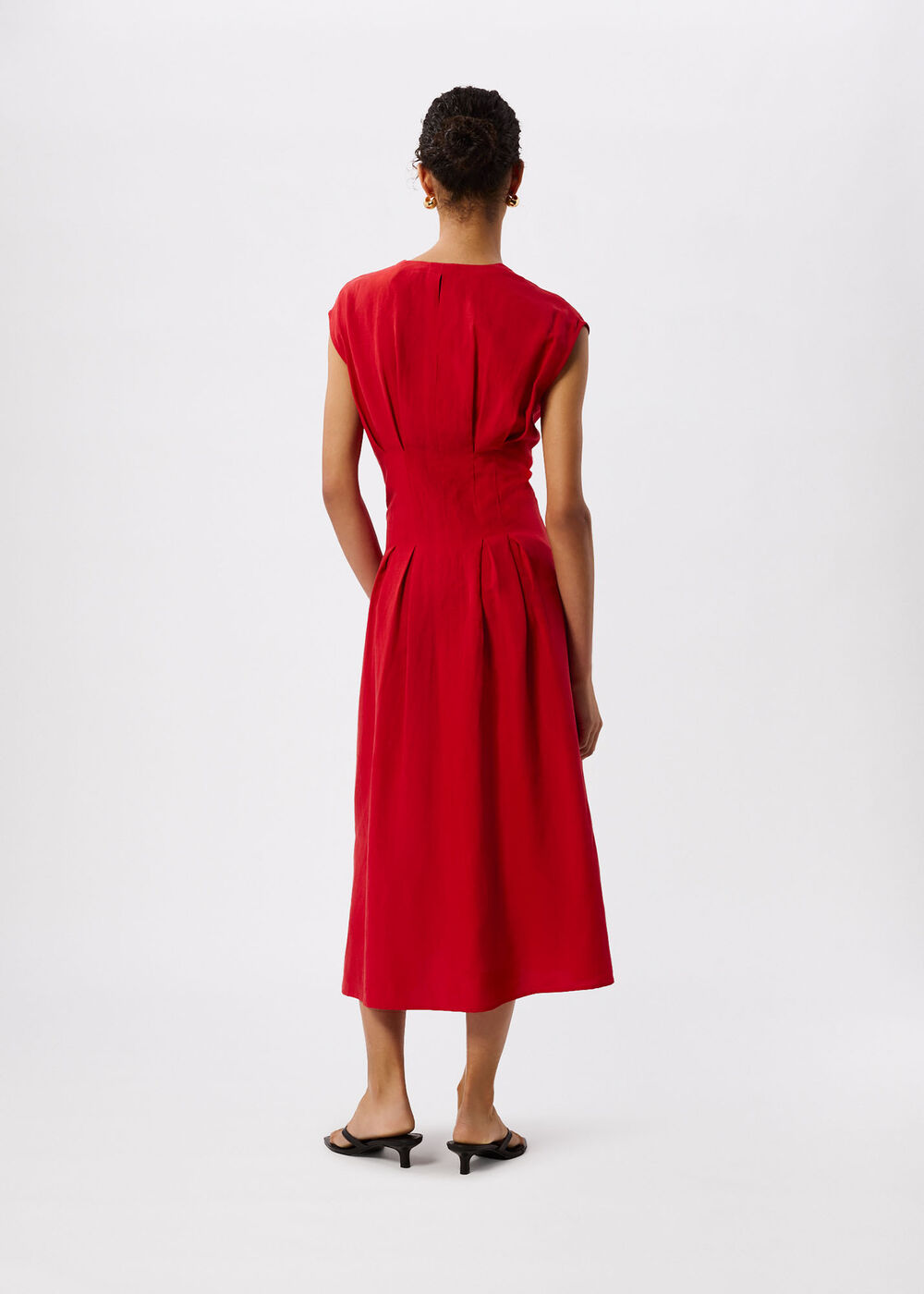 Panel Linen Blend Dress