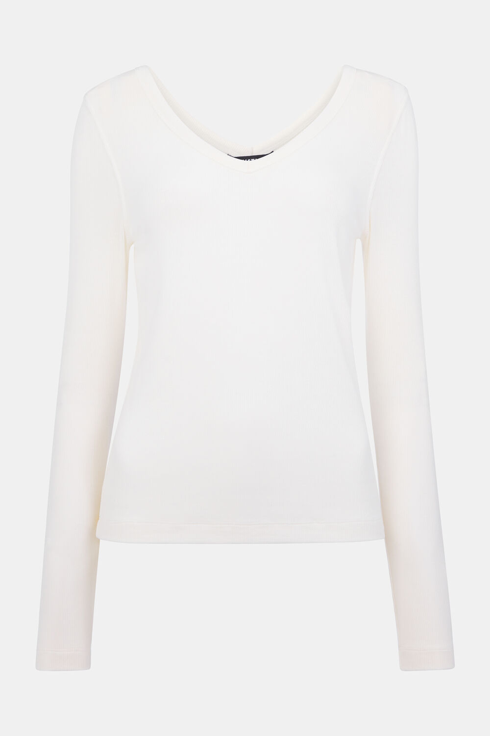 Essential Ribbed V Neck
