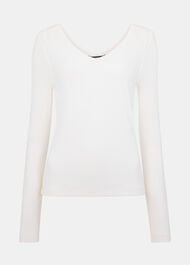 Essential Ribbed V Neck