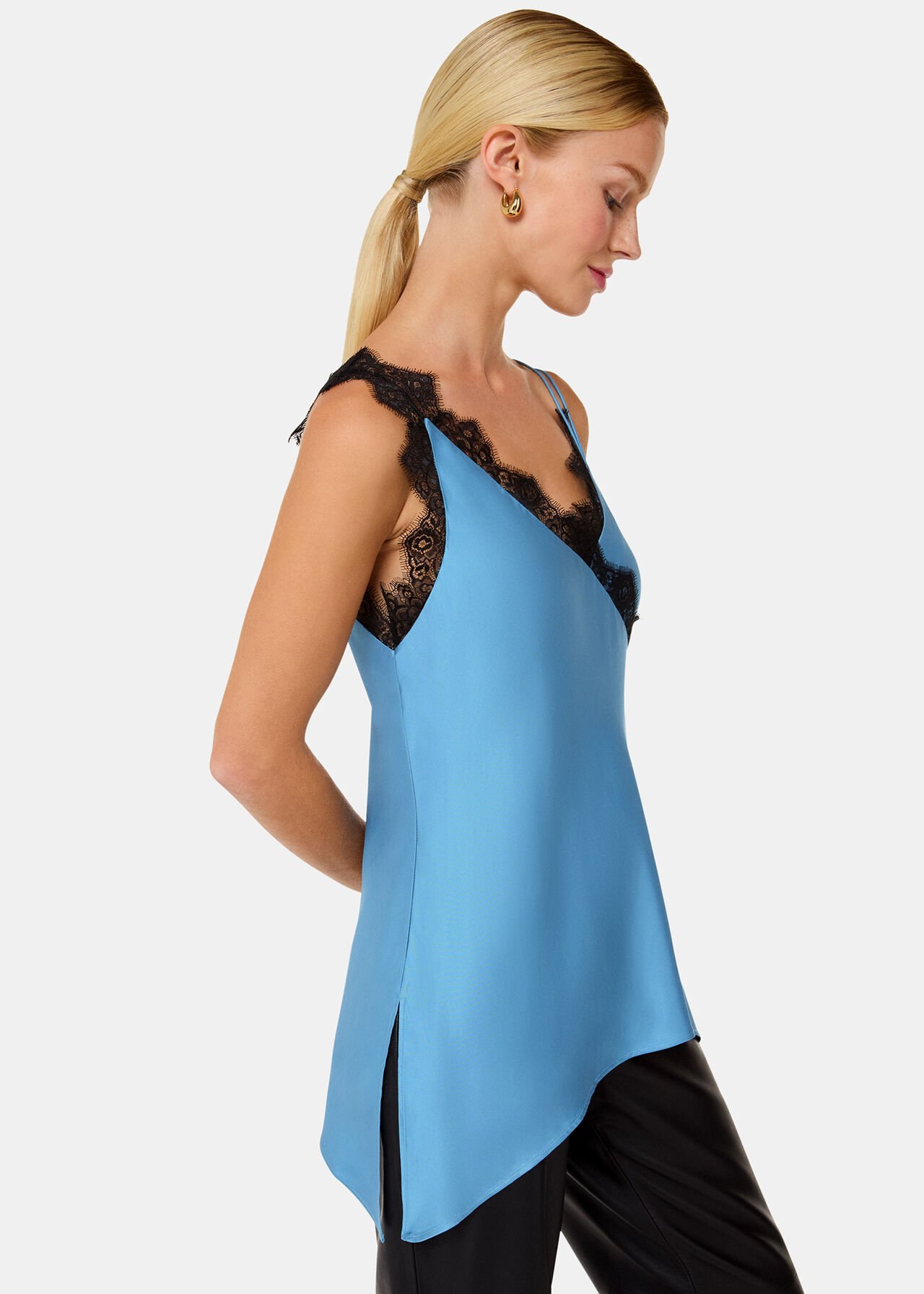 Iris Lace Detail Wrap Cami