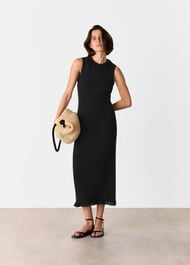 Fringe Detail Knitted Dress